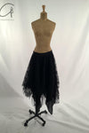 Marc Le Bihan lace embroidered skirt 2596 series plant dyeing France MLB-2596-HEILS black lace embroidery